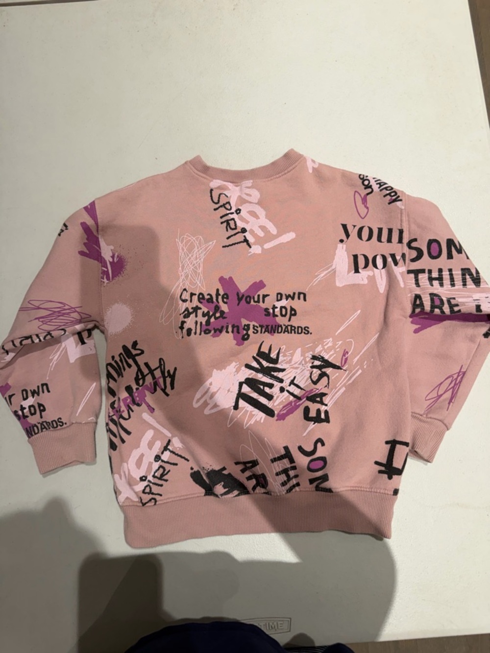 Zara Dusty Pink Crewneck Sweatshirt